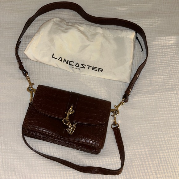 Jodie X Lancaster - crossbody bag - brown croco / gold - Picture 4 of 12